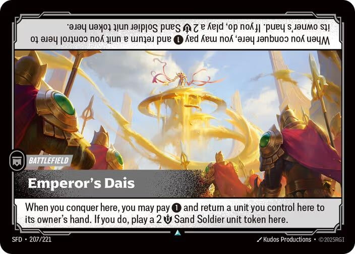 Image for Emperor's Dais (207/221) (Spiritforged) (SFD) - Riftbound: League of Legends Trading Card Game