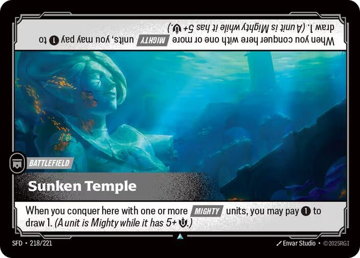 Image for Sunken Temple (218/221) (Spiritforged) (SFD) - Riftbound: League of Legends Trading Card Game