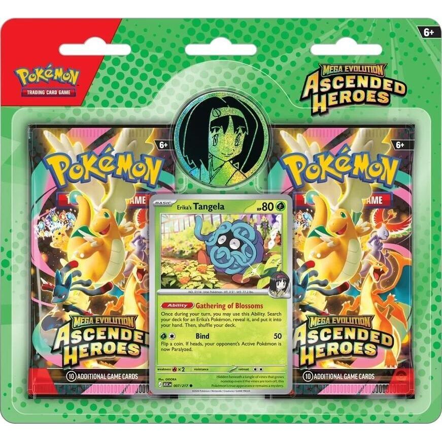 POKÉMON TCG Mega Evolution- Ascended Heroes 2-pack Blister (Random) - PokeBox USA