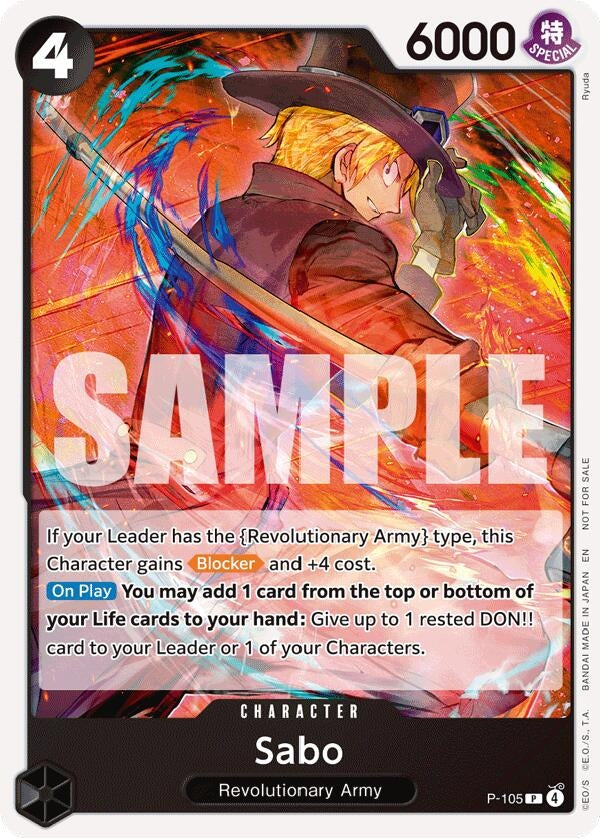 Image for Sabo (Store Tournament 2025 Vol. 4) (P-105) (One Piece Promotion Cards) (OP-PR) - One Piece Card Game