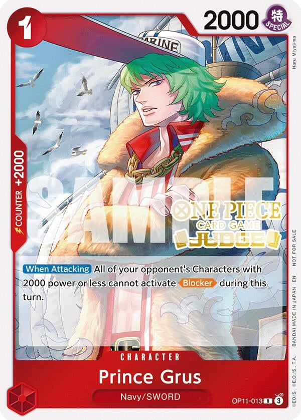 Image for Prince Grus (Judge Pack Vol. 7) (OP11-013) (One Piece Promotion Cards) (OP-PR) - One Piece Card Game