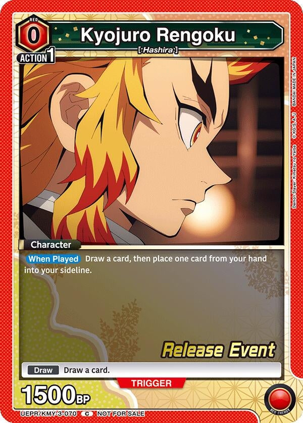 Image for Kyojuro Rengoku (070) (UEPR/KMY-3-070) (UEX05BT: Demon Slayer: Kimetsu no Yaiba Vol.2 Release Event Cards) (UEX05BT_RE) - Union Arena