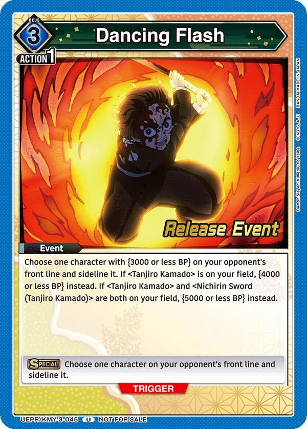 Image for Dancing Flash (UEPR/KMY-3-045) (UEX05BT: Demon Slayer: Kimetsu no Yaiba Vol.2 Release Event Cards) (UEX05BT_RE) - Union Arena