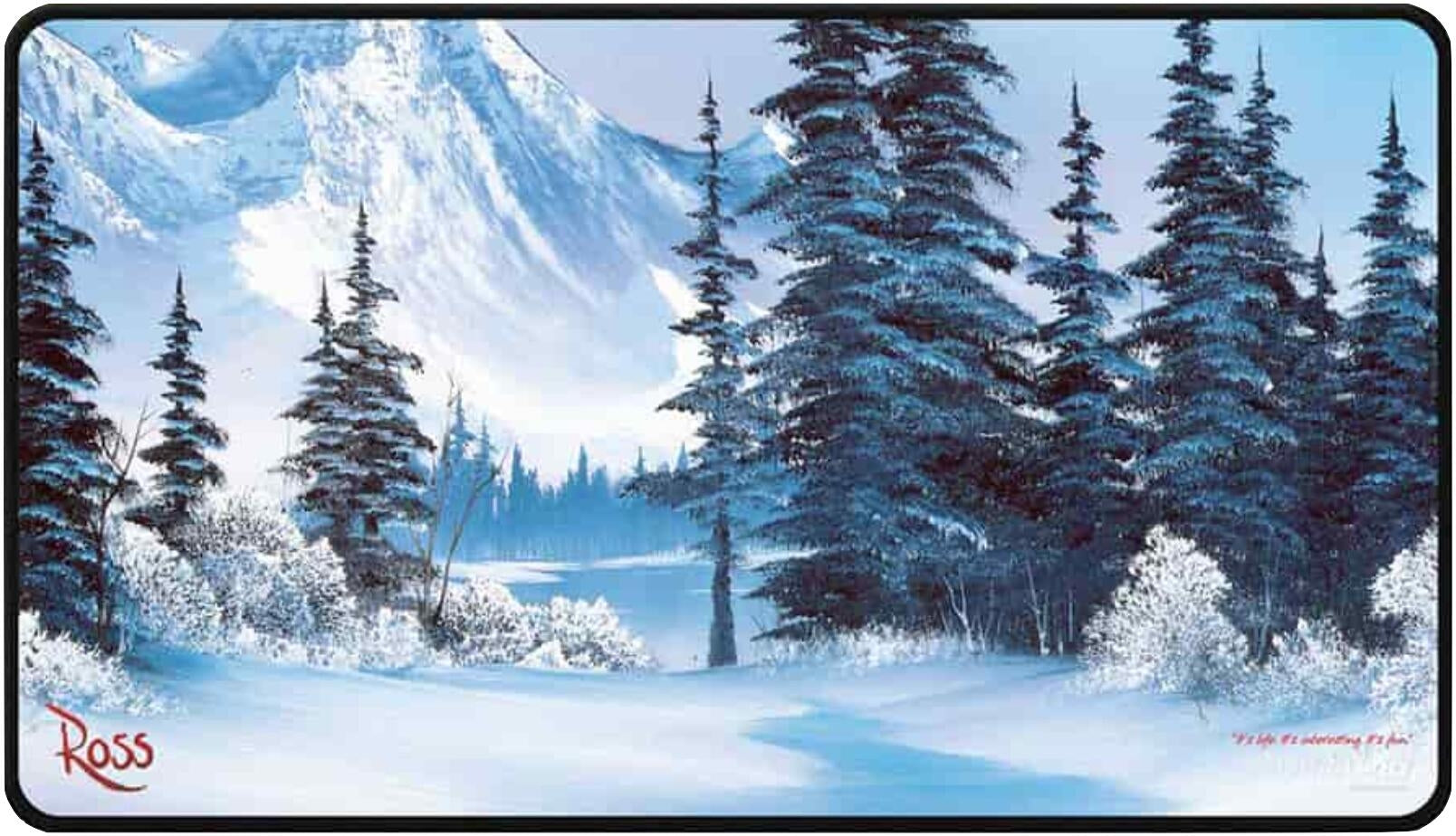 Image for Bob Ross Black-Stitched Playmat - Winter Paradise - Playmats