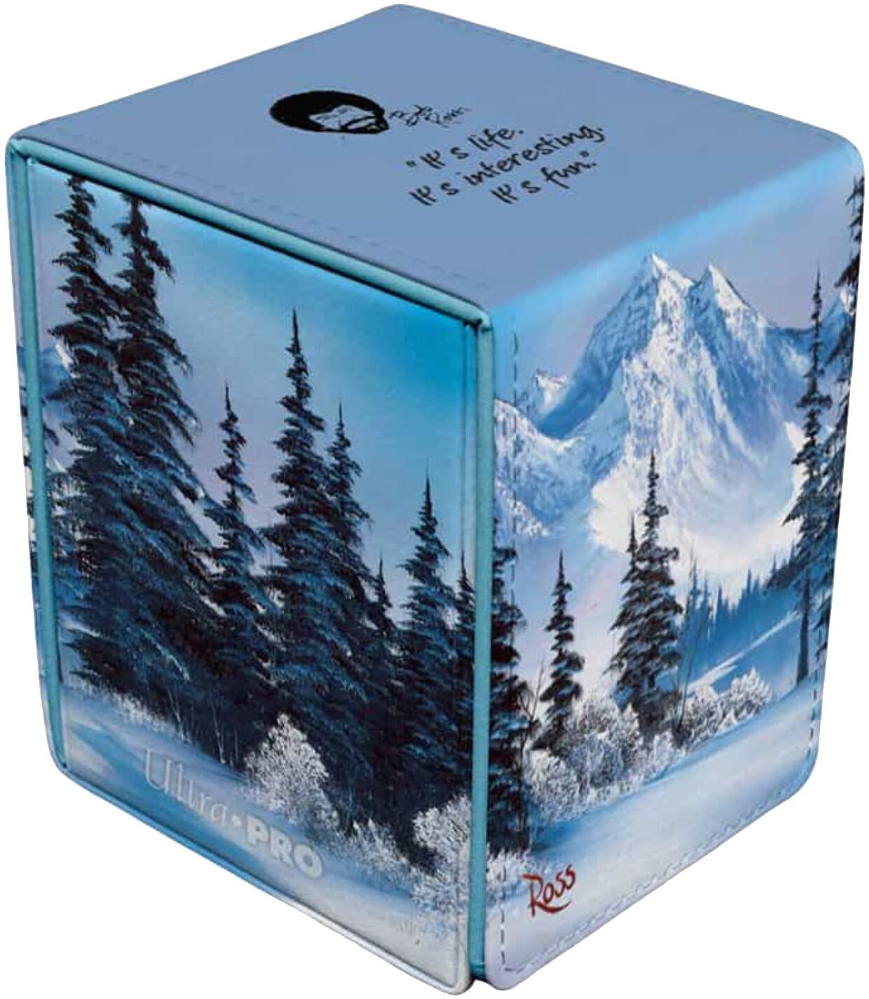 Image for Bob Ross Alcove Flip Deck Box - Winter Paradise - Deck Boxes