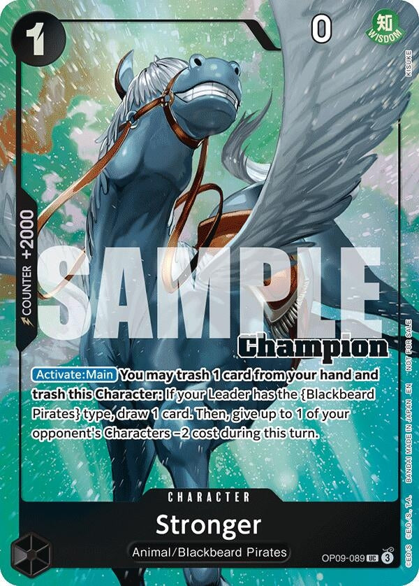 Image for Stronger (CS 25-26 Winner Card Set 2) (OP09-089) (One Piece Promotion Cards) (OP-PR) - One Piece Card Game