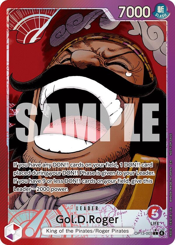 Image for Gol.D.Roger (Jumbo) (OP13-003) (One Piece Promotion Cards) (OP-PR) - One Piece Card Game