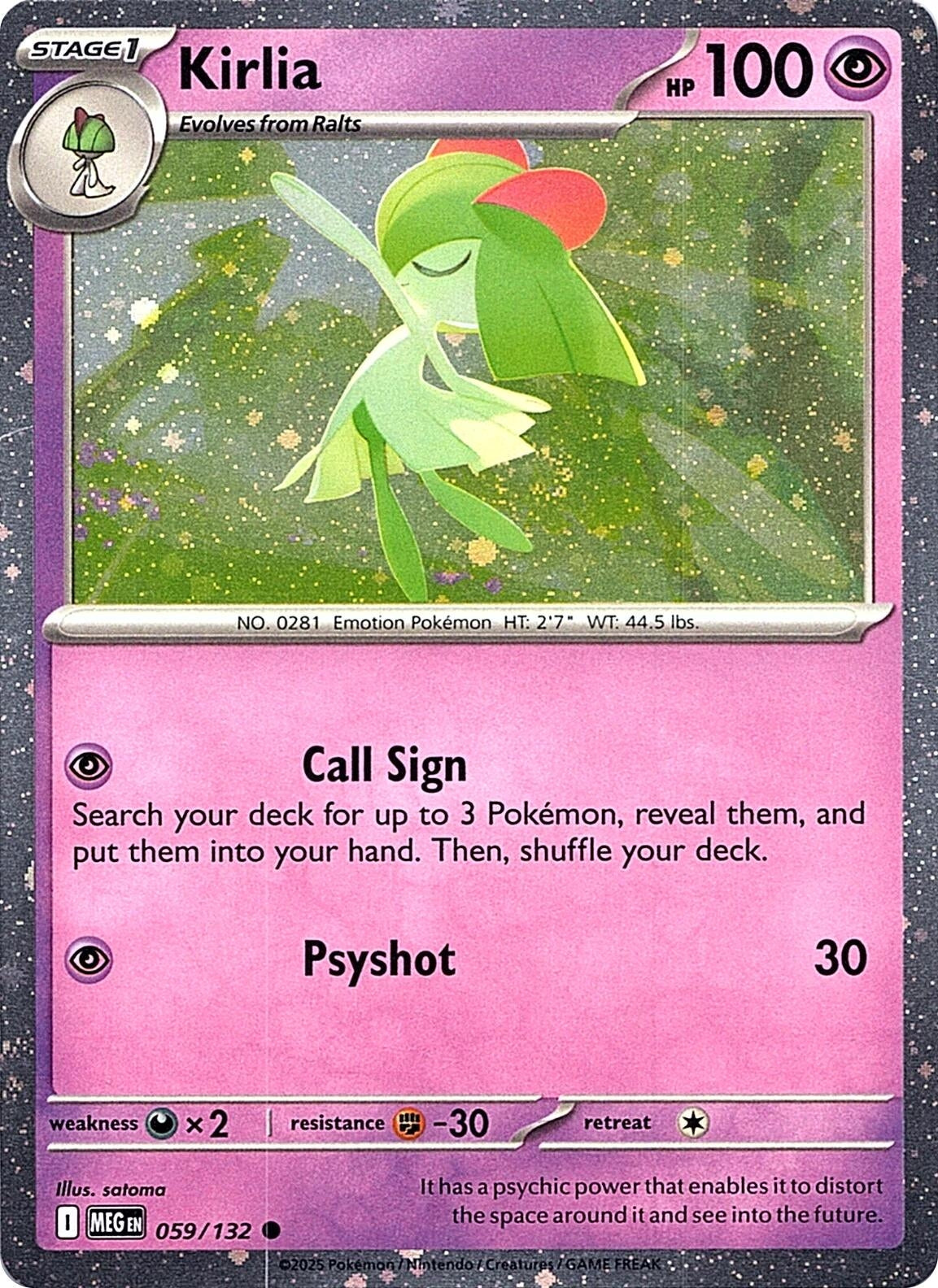 Image for Kirlia (Cosmos Holo) (059/132) (Miscellaneous Cards & Products) (MCAP) - Pokemon