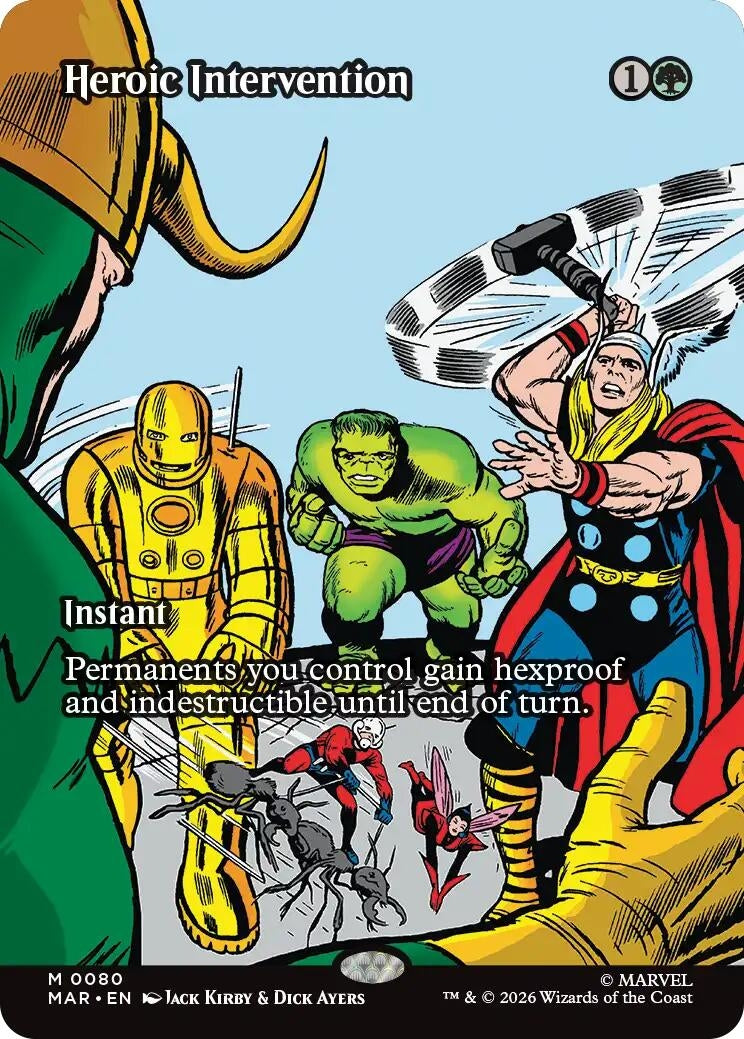 Heroic Intervention (0080) (Borderless) (80) (Marvel Universe Eternal-Legal)