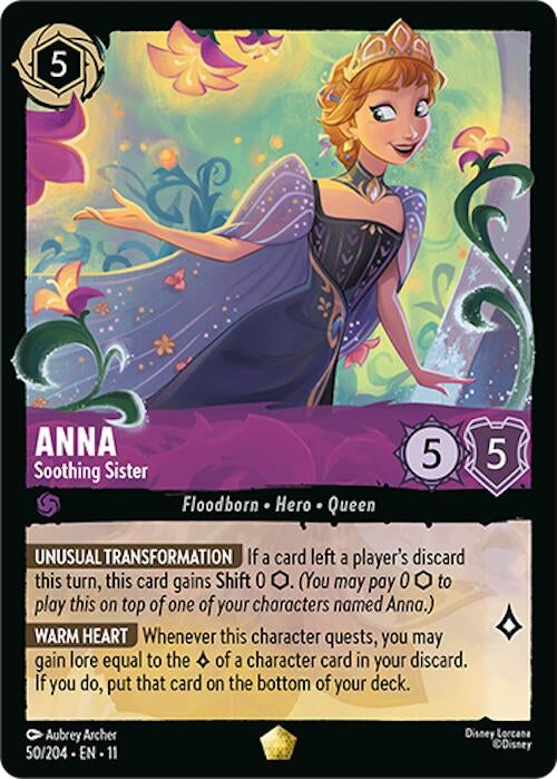 Image for Anna - Soothing Sister (50/204) (Winterspell) (11) - Disney Lorcana