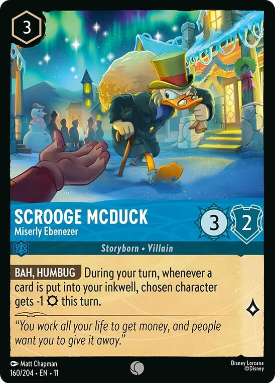 Image for Scrooge McDuck - Miserly Ebenezer (160/204) (Winterspell) (11) - Disney Lorcana