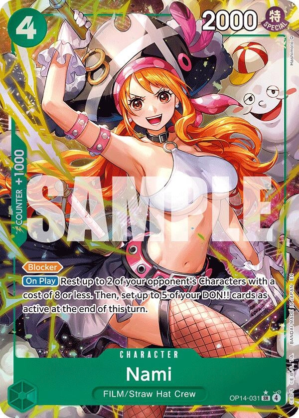 Image for Nami (Alternate Art) (OP14-031) (The Azure Sea's Seven) (OP14) - One Piece Card Game