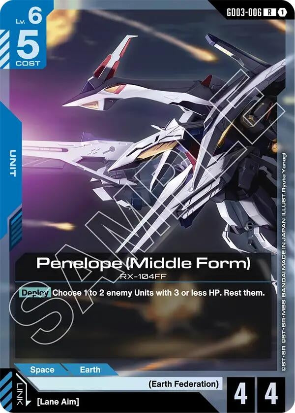 Image for Penelope (Middle Form) (GD03-006) (Steel Requiem) (GD03) - Gundam Card Game