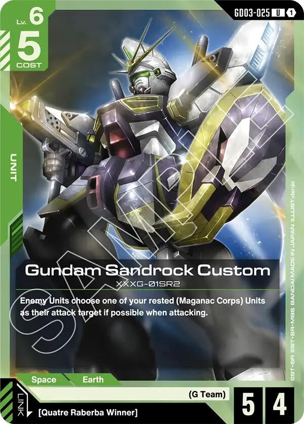 Image for Gundam Sandrock Custom (GD03-025) (Steel Requiem) (GD03) - Gundam Card Game