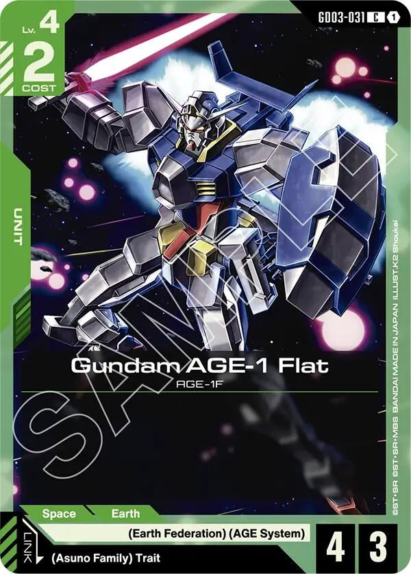 Image for Gundam AGE-1 Flat (GD03-031) (Steel Requiem) (GD03) - Gundam Card Game