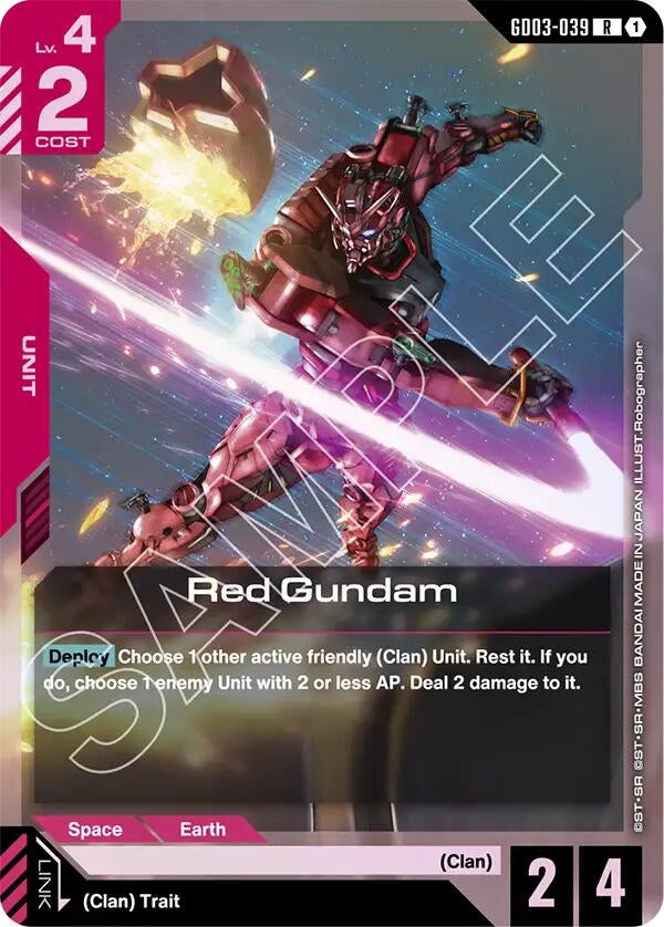 Image for Red Gundam (GD03-039) (Steel Requiem) (GD03) - Gundam Card Game