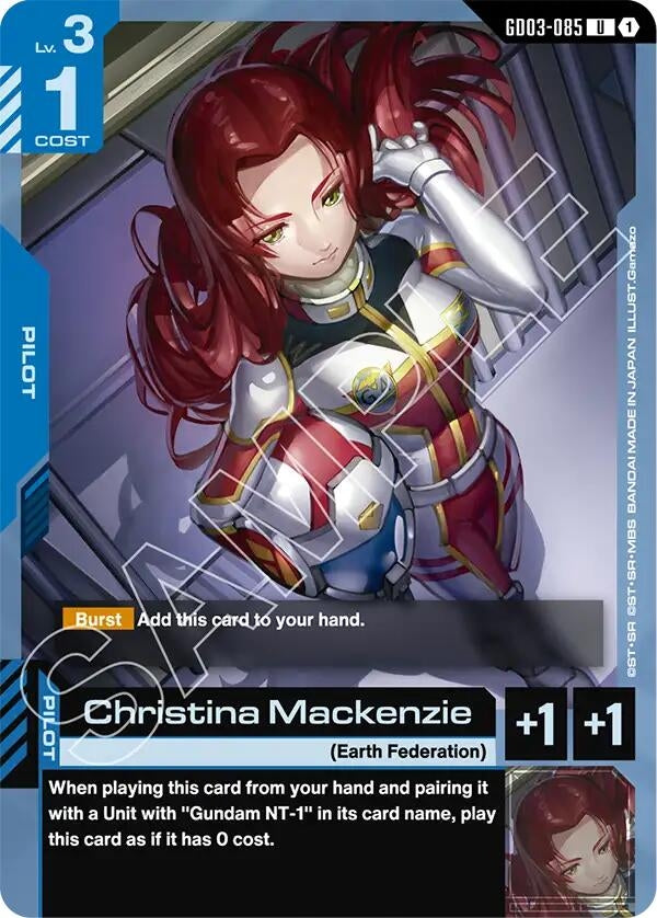 Image for Christina Mackenzie (GD03-085) (Steel Requiem) (GD03) - Gundam Card Game