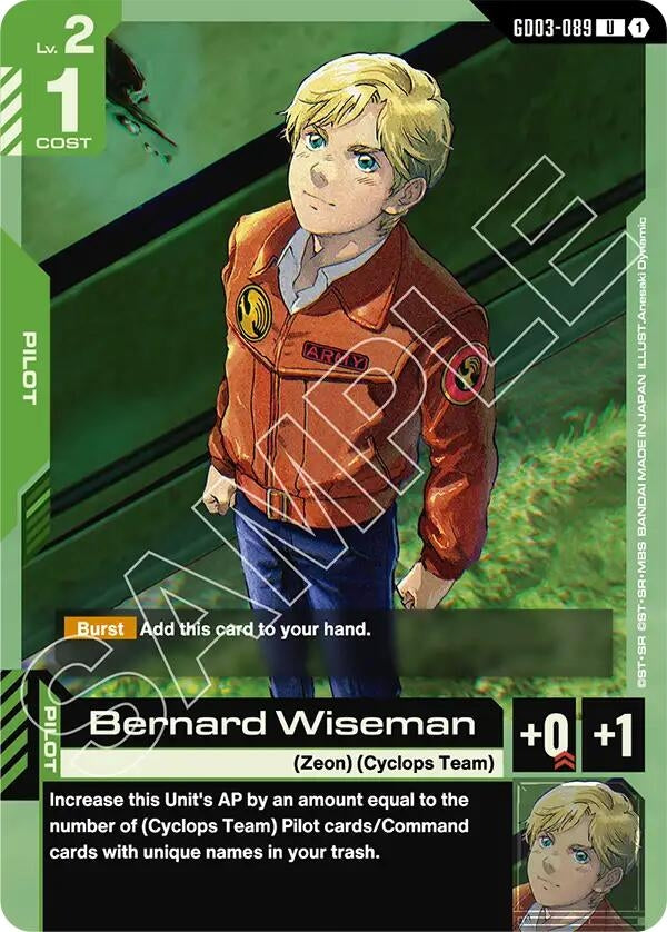 Image for Bernard Wiseman (GD03-089) (Steel Requiem) (GD03) - Gundam Card Game