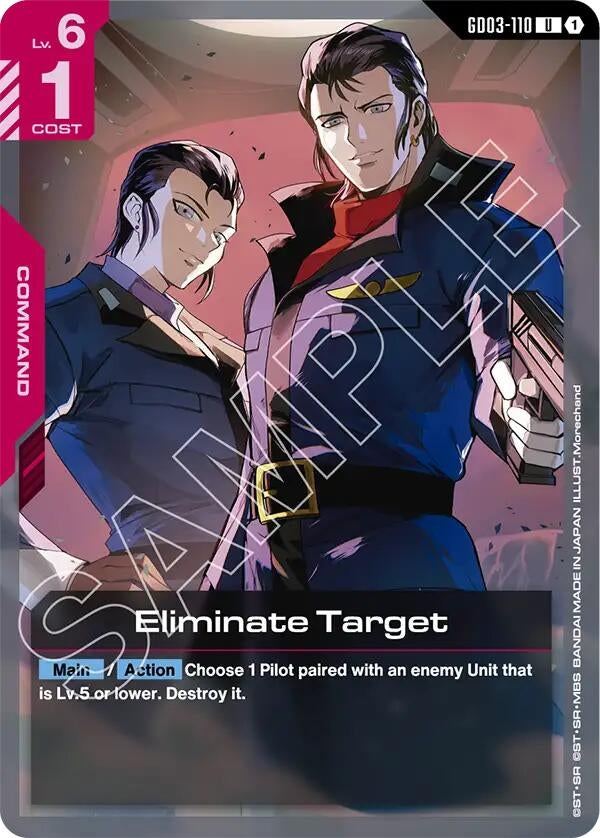 Image for Eliminate Target (GD03-110) (Steel Requiem) (GD03) - Gundam Card Game