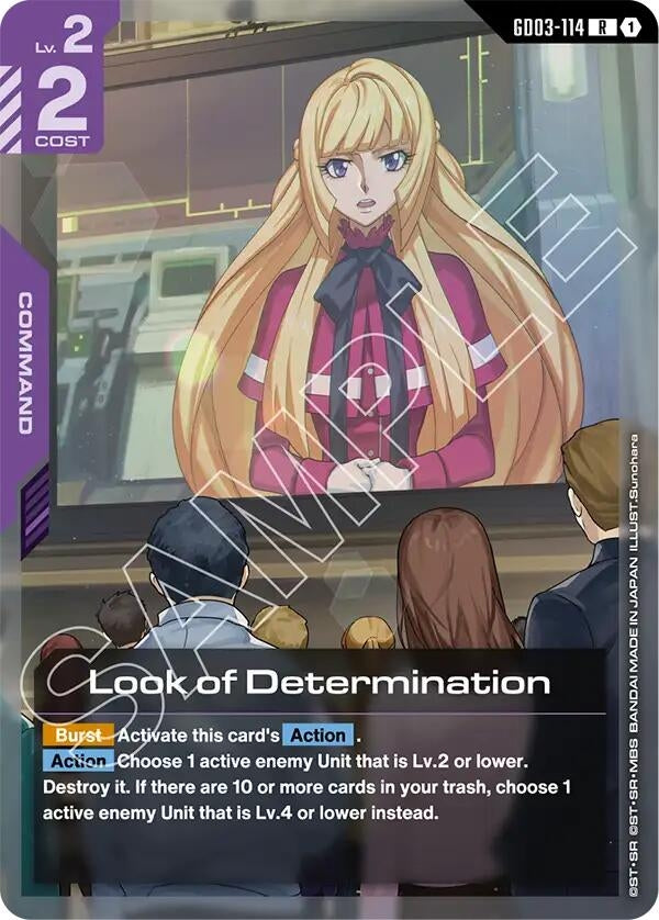 Image for Look of Determination (GD03-114) (Steel Requiem) (GD03) - Gundam Card Game