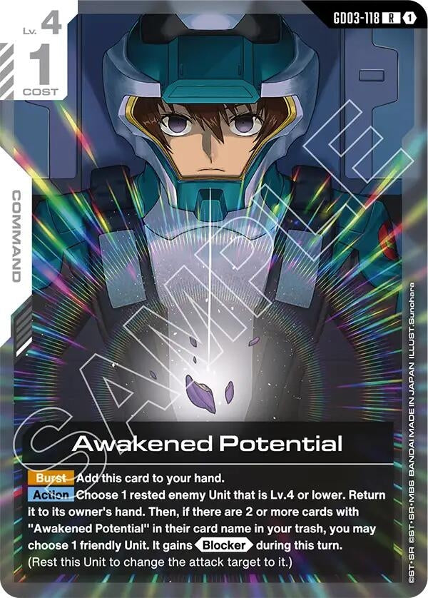 Image for Awakened Potential (GD03-118) (Steel Requiem) (GD03) - Gundam Card Game