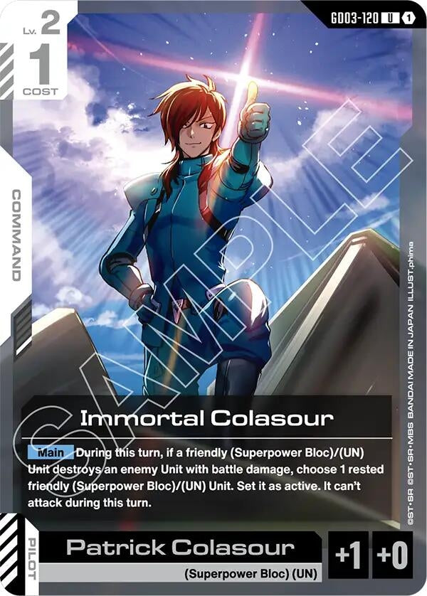Image for Immortal Colasour (GD03-120) (Steel Requiem) (GD03) - Gundam Card Game