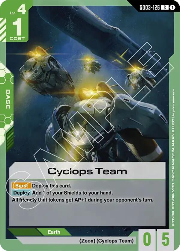 Image for Cyclops Team (GD03-126) (Steel Requiem) (GD03) - Gundam Card Game
