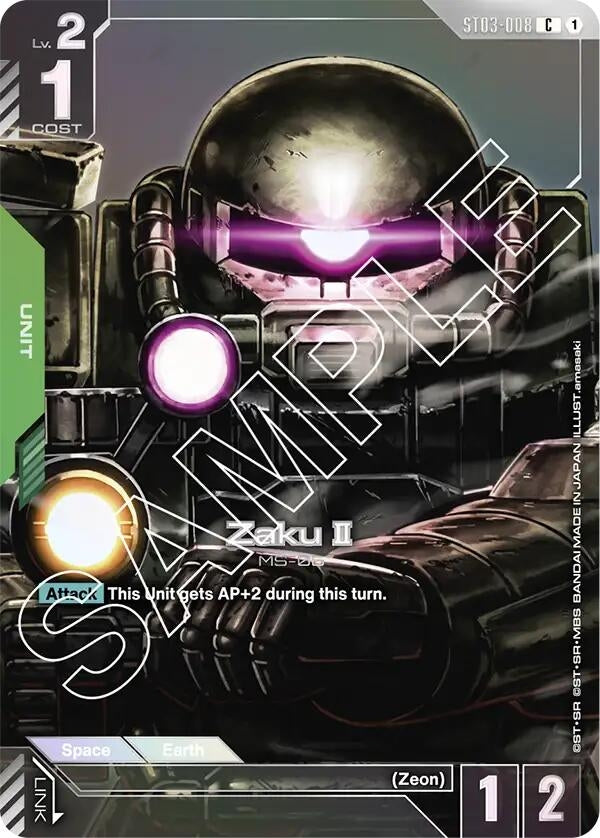 Image for Zaku II (Premium Card Collection) (ST03-008) (Gundam Promotional Cards) (GCG-PR) - Gundam Card Game