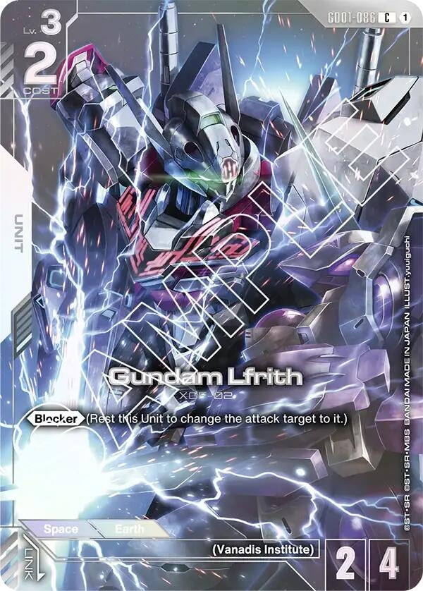 Image for Gundam Lfrith (Premium Card Collection) (GD01-086) (Gundam Promotional Cards) (GCG-PR) - Gundam Card Game