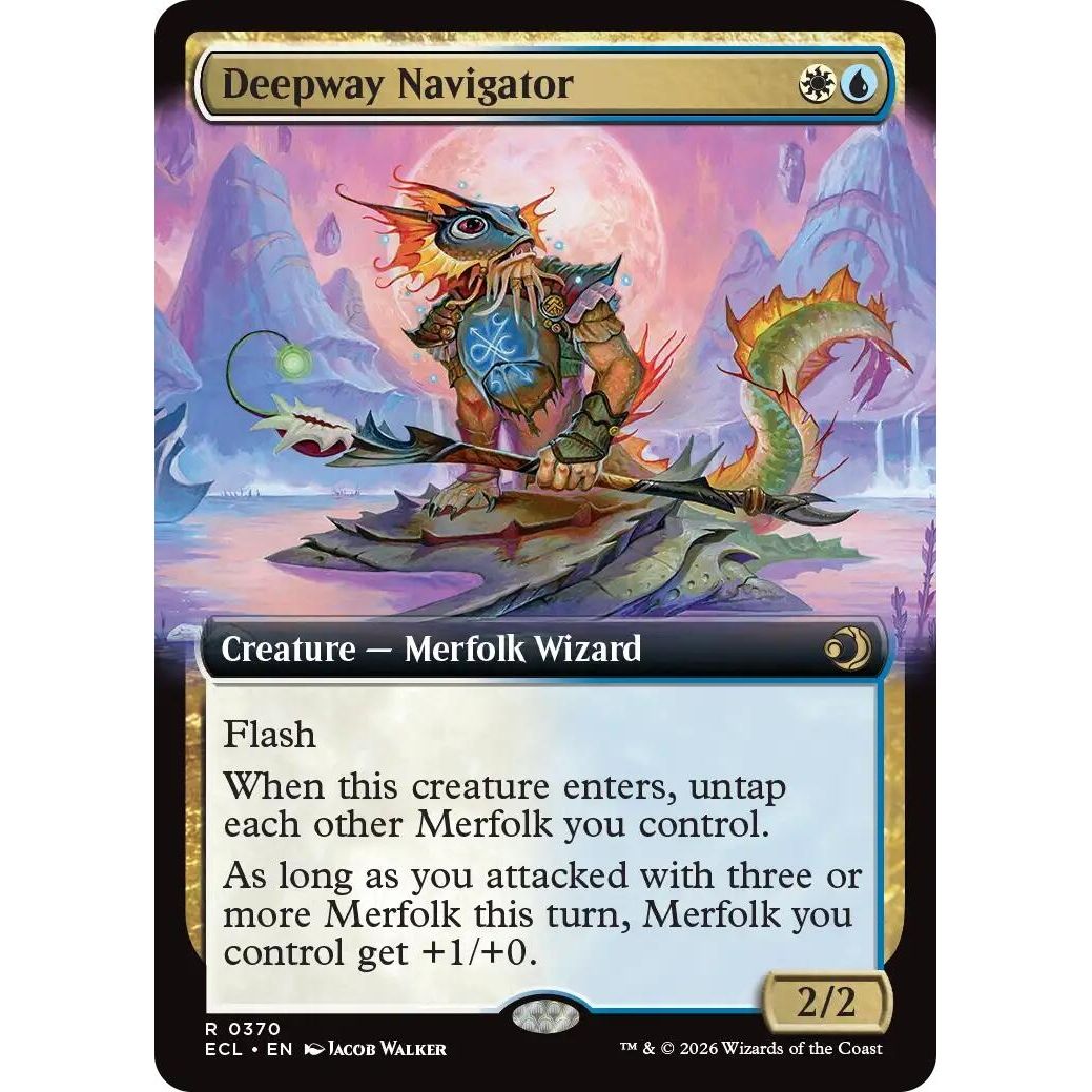 Image for Deepway Navigator (Extended Art) (370) (Lorwyn Eclipsed) - Magic: The Gathering