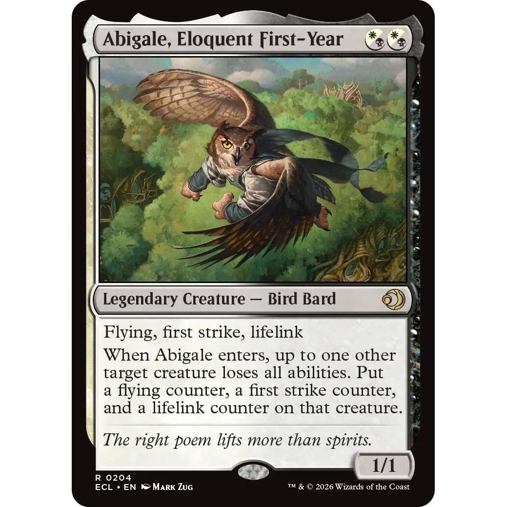 Image for Abigale, Eloquent First-Year (204) (Lorwyn Eclipsed) - Magic: The Gathering