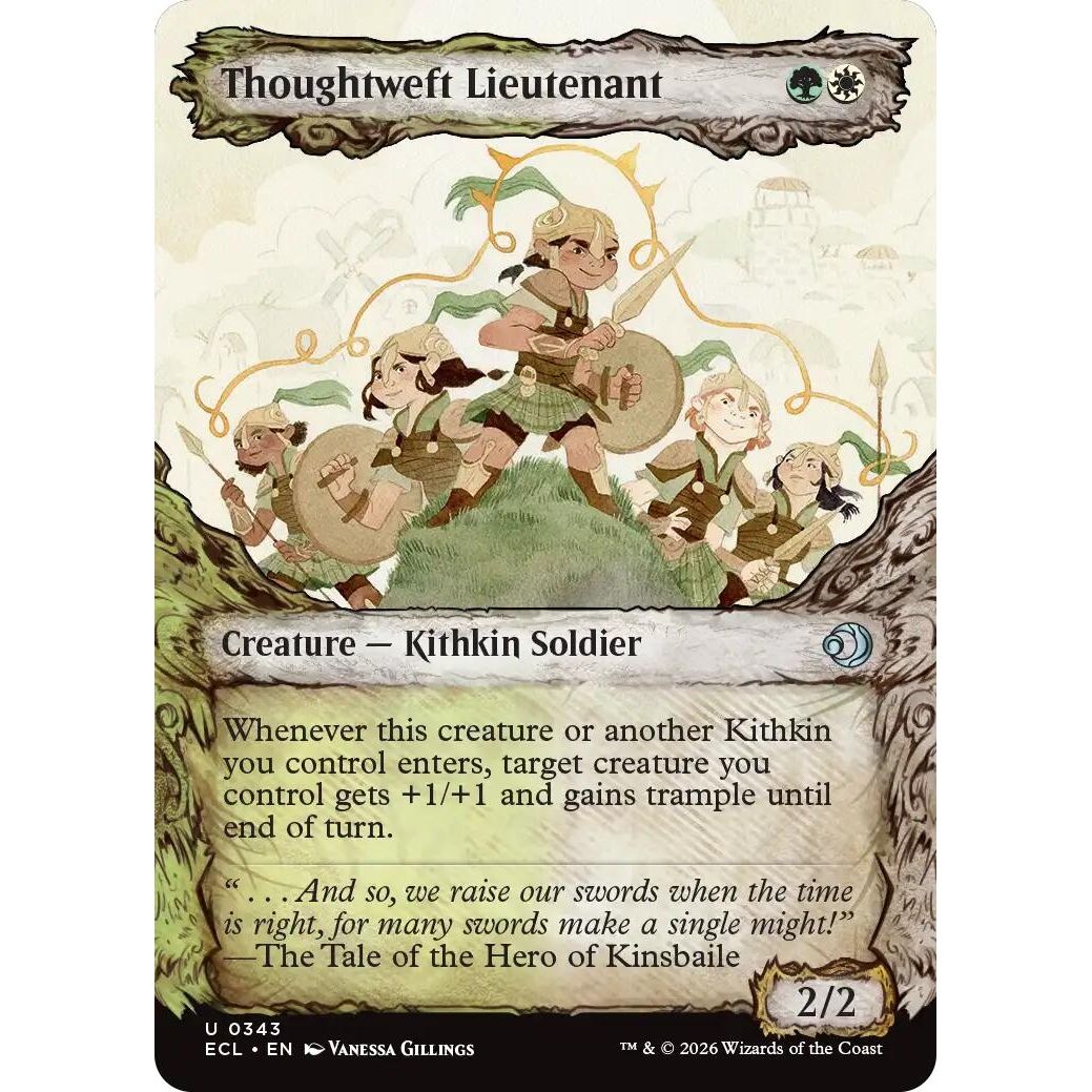 Image for Thoughtweft Lieutenant (Showcase) (343) (Lorwyn Eclipsed) - Magic: The Gathering
