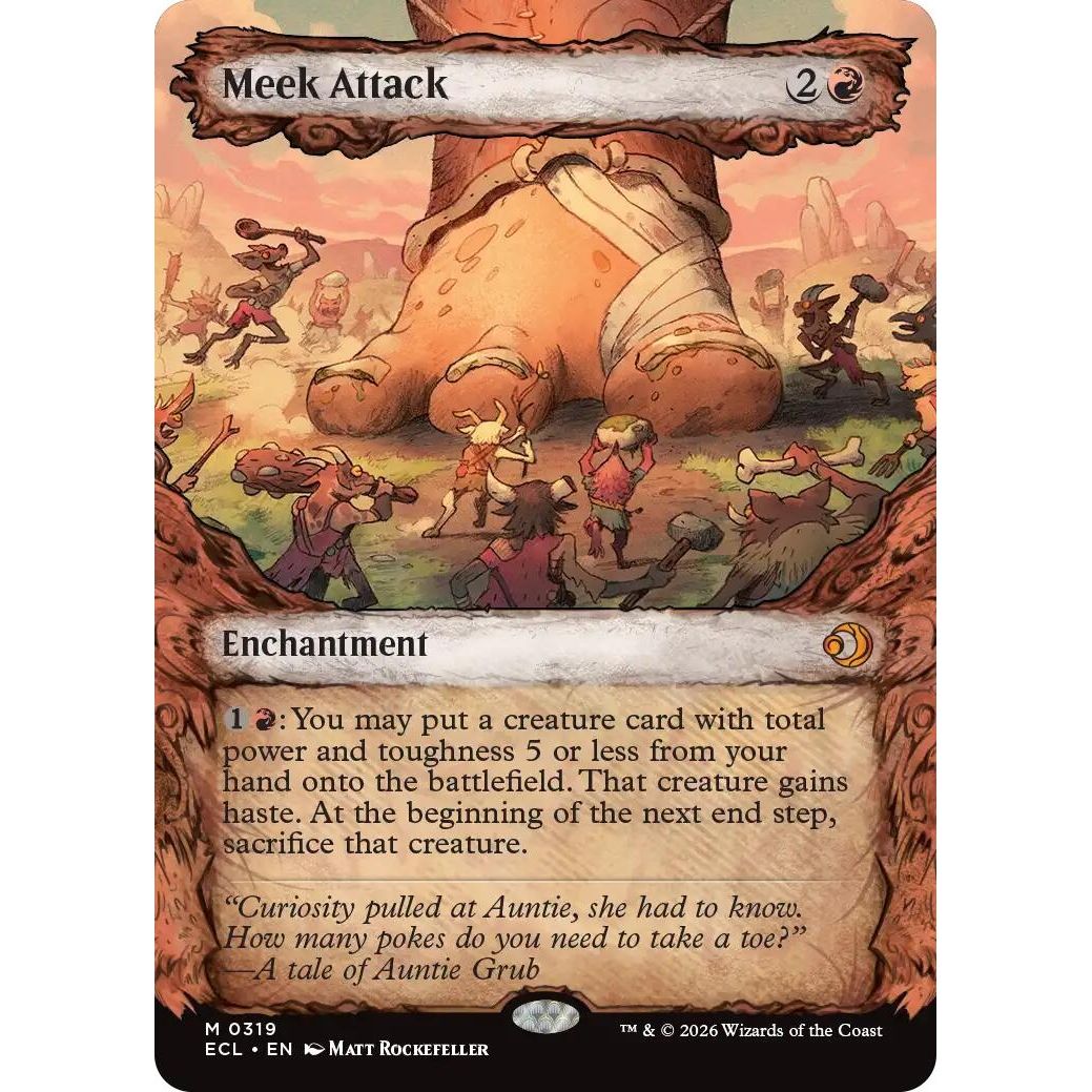 Image for Meek Attack (0319) (Showcase) (319) (Lorwyn Eclipsed) - Magic: The Gathering