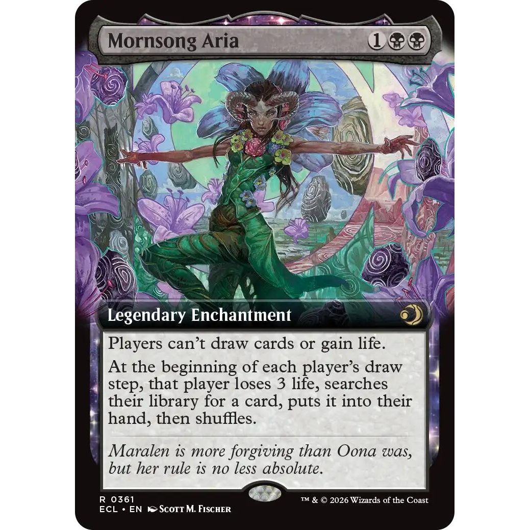 Image for Mornsong Aria (Extended Art) (361) (Lorwyn Eclipsed) - Magic: The Gathering