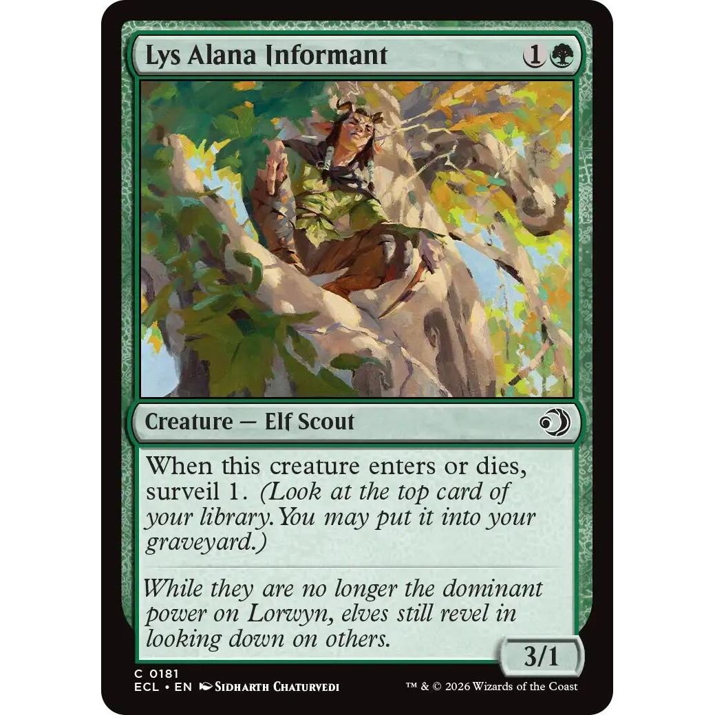 Image for Lys Alana Informant (181) (Lorwyn Eclipsed) - Magic: The Gathering