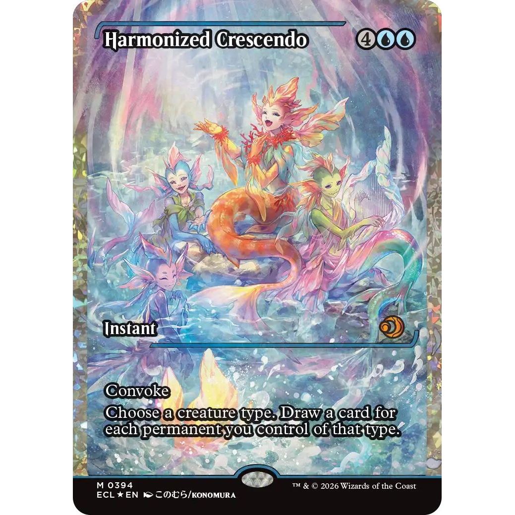 Image for Harmonized Crescendo (0394) (Showcase) (Fracture Foil) (394) (Lorwyn Eclipsed) - Magic: The Gathering
