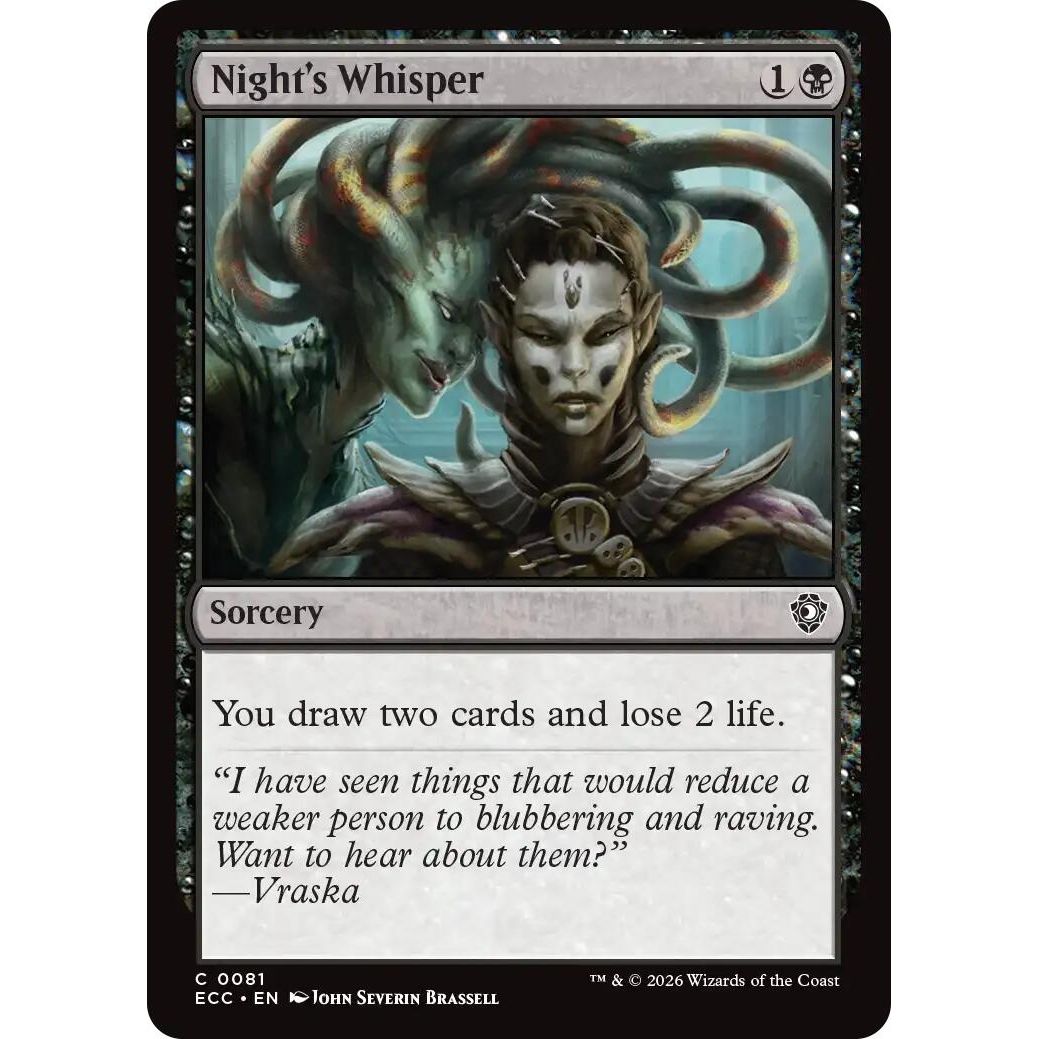 Image for Night's Whisper (81) (Lorwyn Eclipsed) - Magic: The Gathering