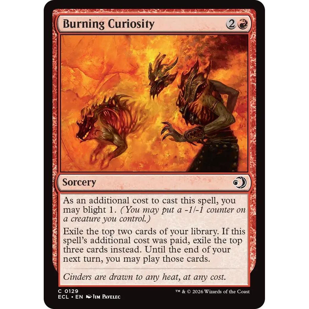 Image for Burning Curiosity (129) (Lorwyn Eclipsed) - Magic: The Gathering