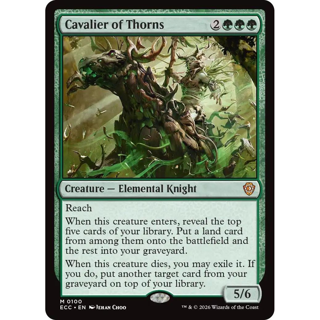 Image for Cavalier of Thorns (100) (Lorwyn Eclipsed) - Magic: The Gathering