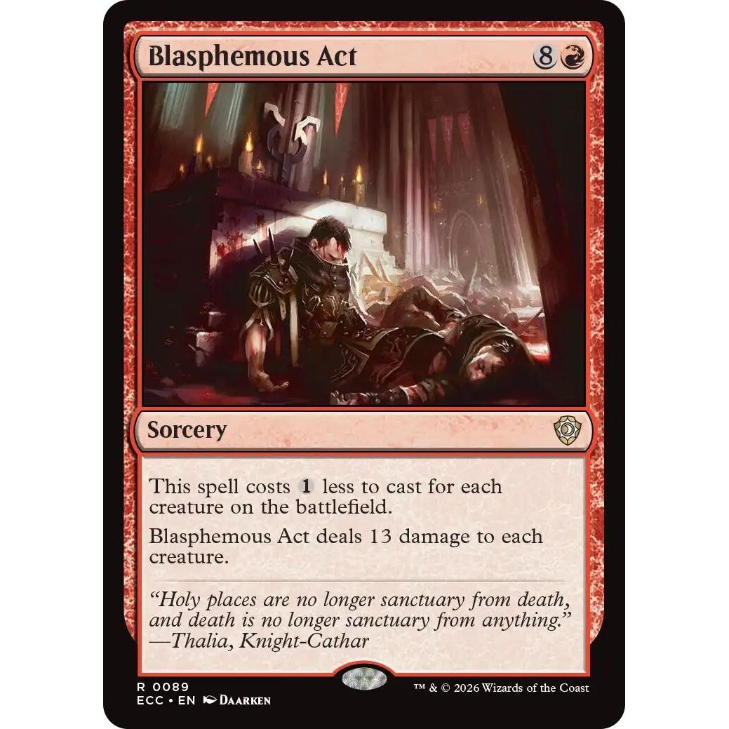 Image for Blasphemous Act (89) (Lorwyn Eclipsed) - Magic: The Gathering