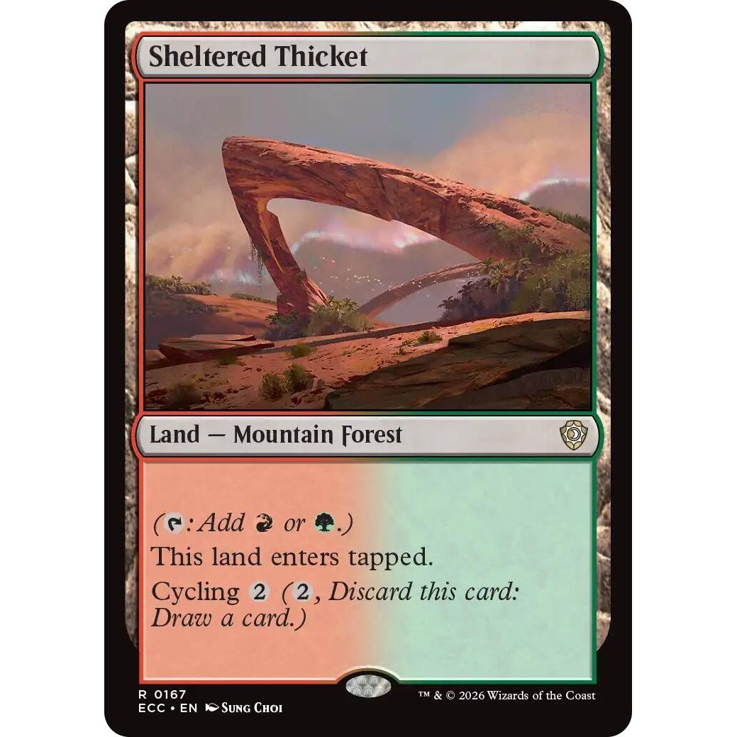 Image for Sheltered Thicket (167) (Lorwyn Eclipsed) - Magic: The Gathering