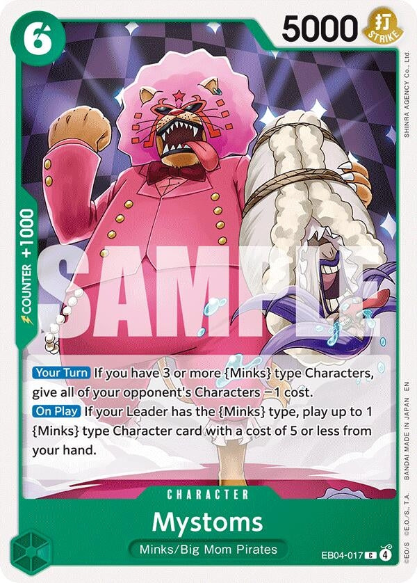 Image for Mystoms (EB04-017) (The Azure Sea's Seven) (OP14) - One Piece Card Game