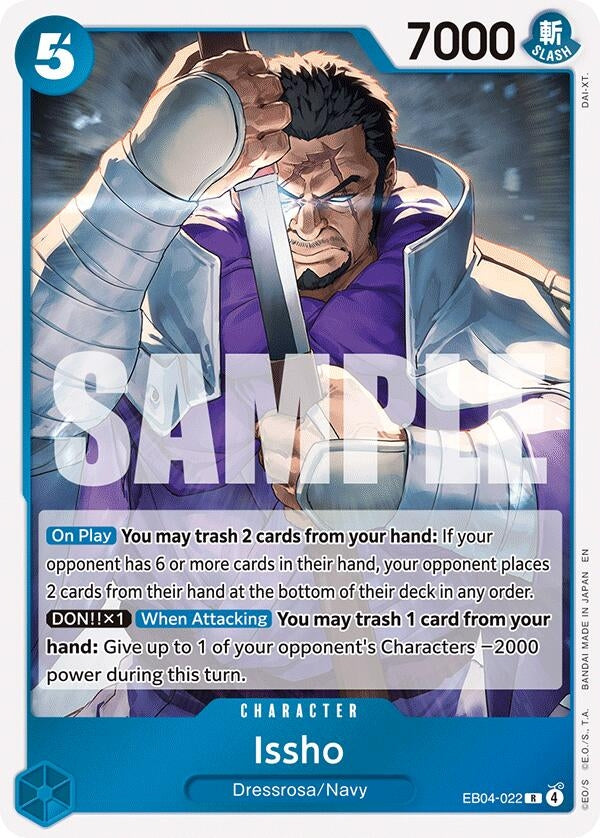 Image for Issho - EB04-022 (EB04-022) (The Azure Sea's Seven) (OP14) - One Piece Card Game