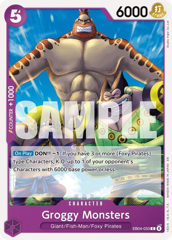 Image for Groggy Monsters (EB04-033) (The Azure Sea's Seven) (OP14) - One Piece Card Game
