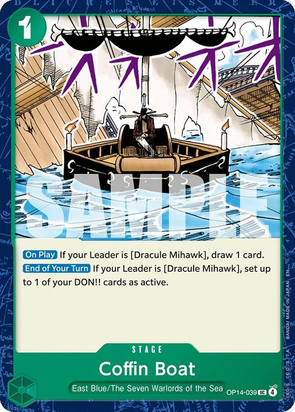 Image for Coffin Boat (OP14-039) (The Azure Sea's Seven) (OP14) - One Piece Card Game