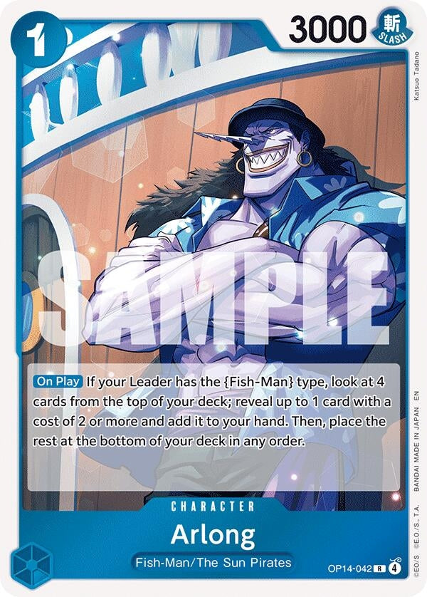 Image for Arlong (OP14-042) (The Azure Sea's Seven) (OP14) - One Piece Card Game