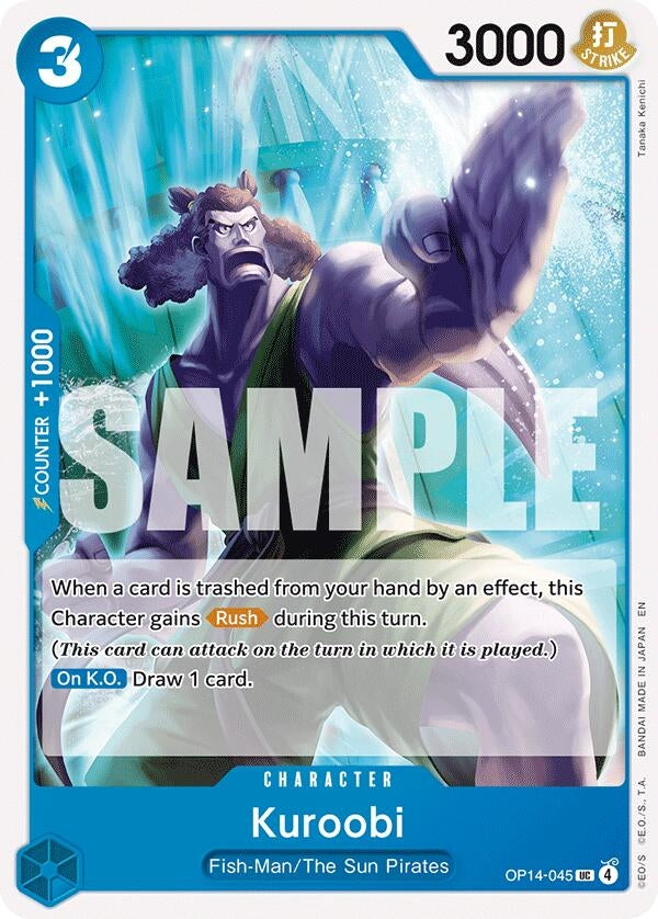 Image for Kuroobi (OP14-045) (The Azure Sea's Seven) (OP14) - One Piece Card Game