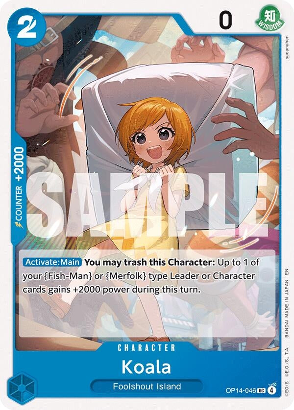 Image for Koala (OP14-046) (The Azure Sea's Seven) (OP14) - One Piece Card Game
