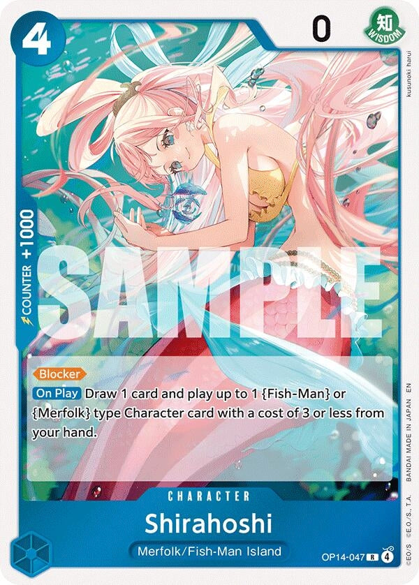 Image for Shirahoshi (OP14-047) (The Azure Sea's Seven) (OP14) - One Piece Card Game