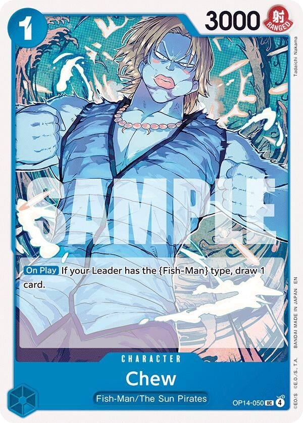 Image for Chew (OP14-050) (The Azure Sea's Seven) (OP14) - One Piece Card Game